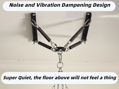 Heavy Bag Hanger Noise and Vibration Dampening Design Ceiling or Open Floor Joist Mount for Heavy Punching Bags - color: A.Up to 140 LBS