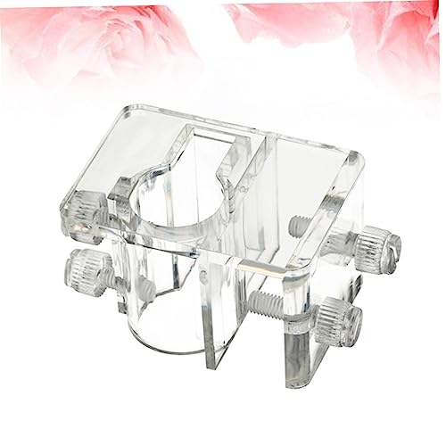 BESPORTBLE Aquarium Fixed Clip Water Pipe Clamp in Acrylic for Fish Tank Hose (Size s 5-20mm)