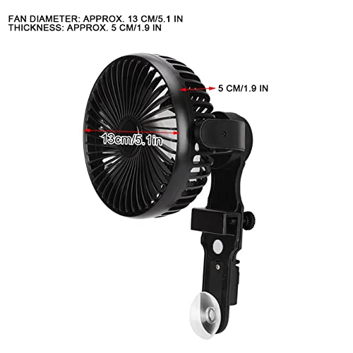 Aquarium Chiller, Adjustable Wind Direction Aquarium Fan Fish Tank Aquarium Cooling Fan with USB Cable for Fish Tanks and Aquatic Environments(13cm Diameter)
