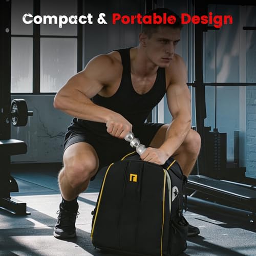 LIZAAL Forearm Strengthener, Adjustable All-Metal Grip Strength Trainer, Forearm Exerciser & Wrist Roller, Portable Forearm Strength Trainer for Hand, Wrist & Forearm Workout