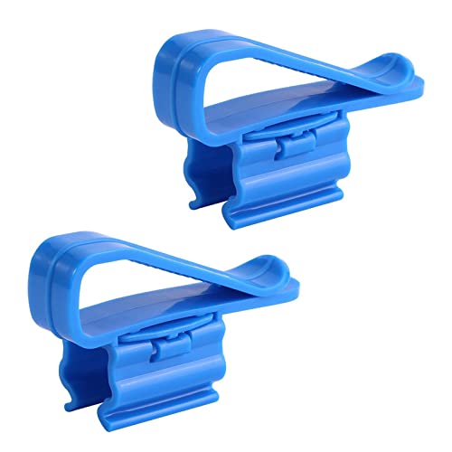 2 Pack Fish for Tank Mounting Clip Water Pipe Hose Holder Multifunction Adjustable Clamp for 0.31""-0.62"" Dia Tub Aquarium Tube Holder, Blue