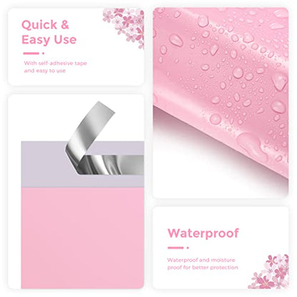 Metronic Poly Mailers 10X13 200 Pack, Strong Adhesive Shipping Envelopes for Clothing, Medium Shipping Bags for Small Businesses, Waterproof Mailers Poly Bags, Packages Bags Light Pink - size: 10x13 200PC