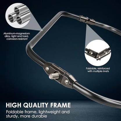THKFISH Carbon Fiber Fishing Net - Long Handle, Portable Telescopic Landing Net - 27 to 157.5 Inch - Aluminum Mesh Frame Rubber Coated - size: 157"