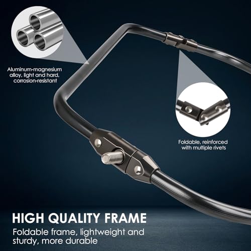THKFISH Carbon Fiber Fishing Net - Long Handle, Portable Telescopic Landing Net - 27 to 157.5 Inch - Aluminum Mesh Frame Rubber Coated - size: 118” Telescopic Handle/19.7” Hoop Size