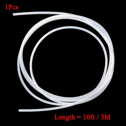 Silicone Tubing 1/4'(6mm) ID x 5/16'(8mm) OD 10ft(3m) Length Silicone Rubber Tube Air Hose for Gas Liquid Pump Transfer Clear - size: 5/16' x 1/4' x 10ft