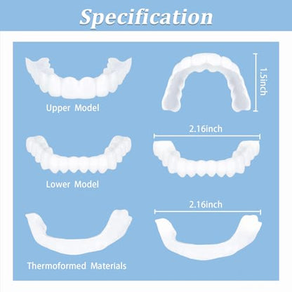 2 Pairs,Comfortable Smile,Smile that Temporarily restores Confidence,Top and Bottom (1)