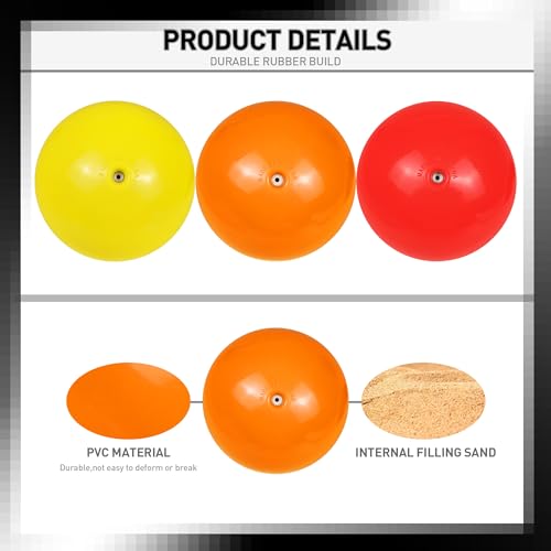 SYNGUCK 3 Pack Plyometric Weighted Balls for Baseball & Softball