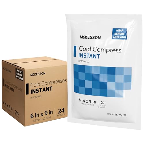 McKesson Instant Cold Packs, Pain Relief, Swelling, 6 x 9 in - size: 6 x 9 Inch (24 Count)