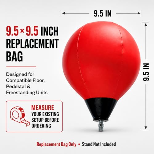 Replacement Punching Bag with Universal Adapter for Most Stands, 2 Sizes