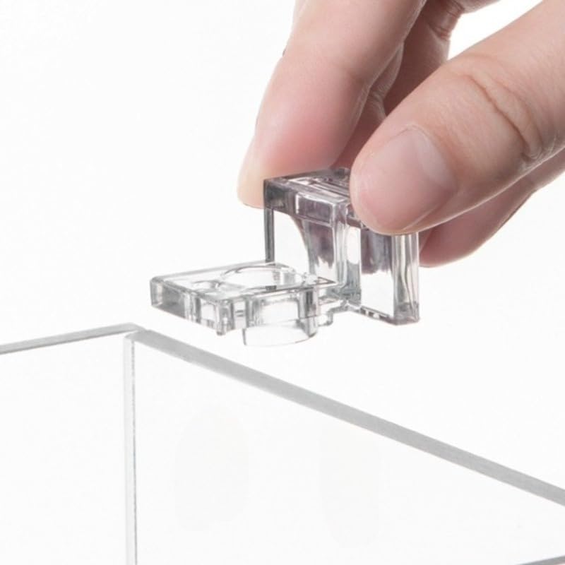 6pcs Aquarium Lid Support Bracket Fish Tank Cover Holder Stand Acrylic Fishtanks Cover Support Clamp Clips for Aquariums (Suitable for 15mm Thick Aquarium Walls) - size: Suitable for 15mm thick aquarium walls