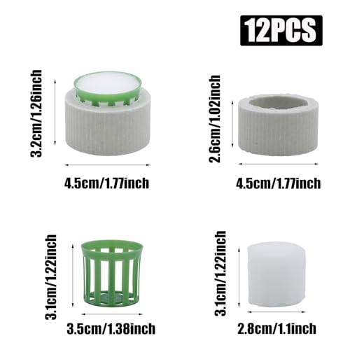12 Set New Upgrade Aquarium Plant Weights, Anti-Floating Ceramic Water Grass Planting 3-Piece Set, Aquarium Landscape Decor for Fish Tank/Aquarium Accessories - size: 4.5cm/1.77inch×3.2cm/1.26inch