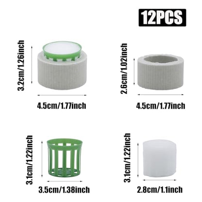 12 Set New Upgrade Aquarium Plant Weights, Anti-Floating Ceramic Water Grass Planting 3-Piece Set, Aquarium Landscape Decor for Fish Tank/Aquarium Accessories - size: 4.5cm/1.77inch×3.2cm/1.26inch