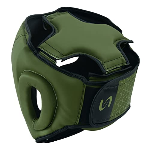 PFG Headgear for Boxing MMA Muay Thai Training - color: Olive Green, size: Large-XLarge