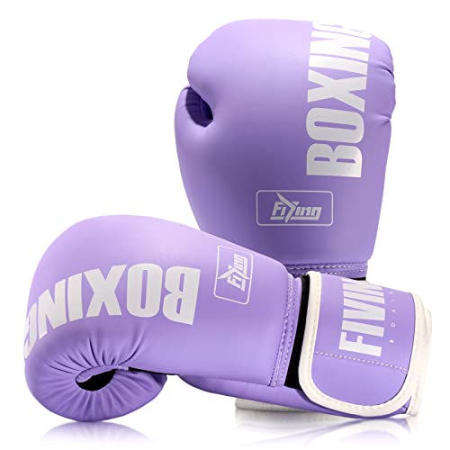 Boxing Gloves for Women - color: New Purple, size: 8oz
