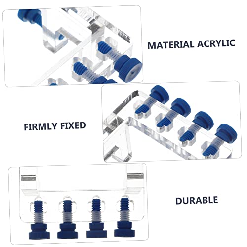 GALPADA 3pcs Acrylic Titration Pump Hose Fixing Rack Drip Hose Clamp for Fish Tank Adjustable Water Tube Holder for Aquarium Easy Installation Without Tools Organizes Storage