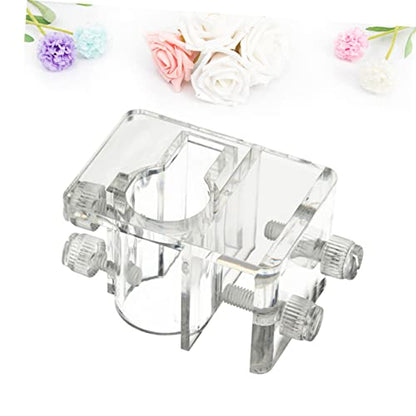Angoily 2pcs Aquarium Water Clamp Fixed Clip for Water Pipe Acrylic Holder (Size s Suitable for 5-20mm)