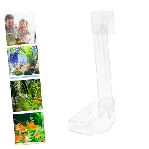 Toyvian Aquarium Fish Feeder Tube with Shrimp Feeding Dish, 28cm Feeder Pipe for Betta Fish and Aquarium Shrimp Feeding