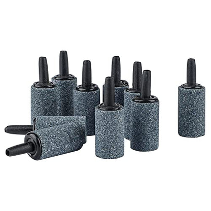 Pawfly Aquarium Air Stone 1 Inch, Fish Tank Air Stone Aerator Bubble Diffuser for Nano Air Pumps Small Buckets and Fish Tanks, 10 Pack