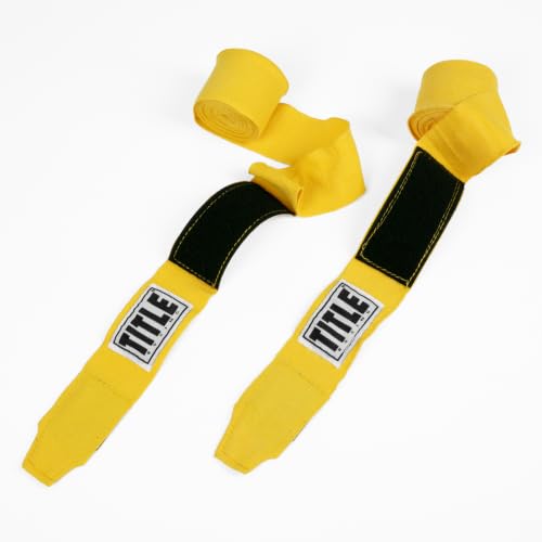 Title Boxing Elastic Mexican Hand Wrap, Gold, 180"