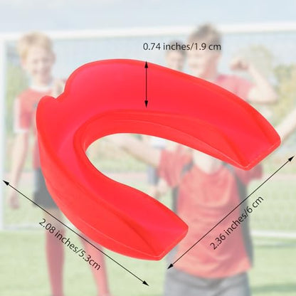 4 Pcs Sports Mouth Guards Sports Athletic Mouthpiece Teeth Shield | Adults Junior, Protection, for Boxing MMA, Basketball Football, Hockey Karate Taekwondo, Judo Martial Arts