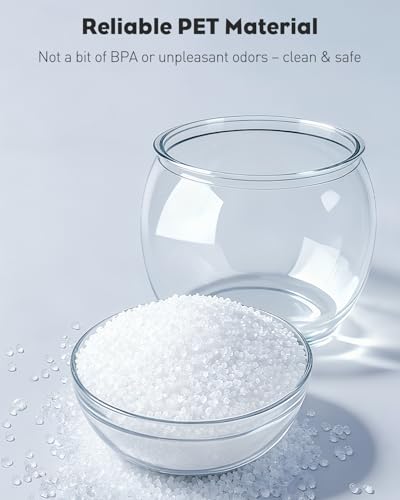 Pawfly 0.5 Gallon Mini Plastic Fish Bowl, Unbreakable Small Fishbowl Desktop Aquarium, Clear Round Plastic Fish Tank for Small Fish, Shatterproof Betta Fish Tank Goldfish Bowl, Decorative Globe Vase - size: 0.5 Gallon Fish Bowl