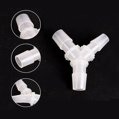 3/4" Hose Barb Fitting Equal Barbed Y Shaped 3 Way Plastic Joint Splicer Mender Adapter Union for Air Line Tubing Pipe (Pack of 4) - size: 0.75 Inch