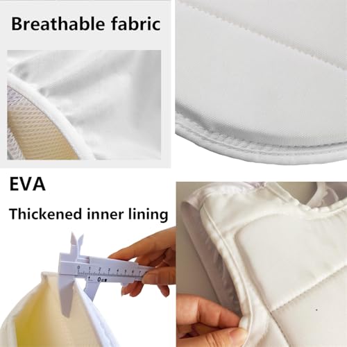 Karate Chest Protector, MMA Combat Training Boxing Taekwondo Abdomen Protective Sparring Gear Muay Thai Kickboxing - color: White, size: X-Small