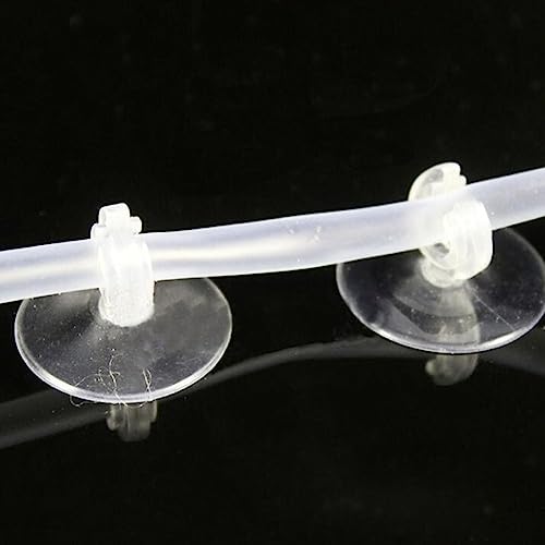 Aquarium Fish Tank Suction Cup Clips Air Tube Holders Reusable Hose Holder Clips for Fish Tank, Air Line Tubing