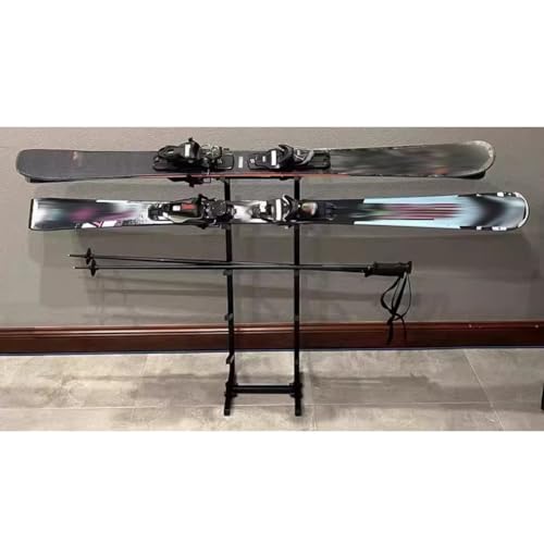 Rygcrud Floor Stand Skateboard Racks, Indoor Snowboard Storage for Skis/Longboard/Scooter, Commercial Display Rack Sports Mat Holder for Home, Garage, Gym(5 Tiers/H:85 CM) - size: 5 tiers/H:85 CM