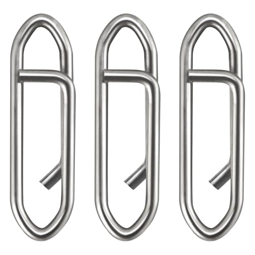 Dr.Fish Fishing Speed Clips Power Quick Clips for Fishing Lures Quick Change Stainless Steel Lure Snaps Saltwater Freshwater Crankbait Tackle Snaps