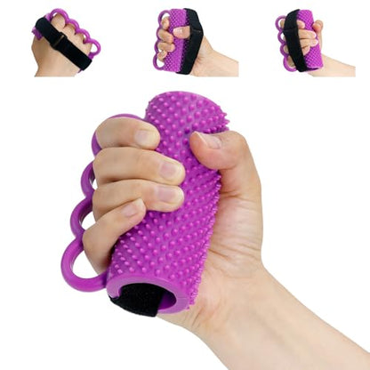 Hand Therapy Grip Ball for Hand Contracture & Stroke Arthritis Recovery - Exercise Strengthener for Weak Hands, Carpal Tunnel, Rehabilitation, Post-Surgery, Soft Squeeze Stress Relief Ball for Seniors - size: 1PC