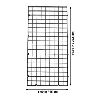Kisangel 10pcs Aquarium Divider Panels for Fish Tank Isolation Easy to Install Breeding Tray for Fish Grid Bottom Panel