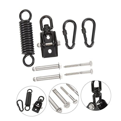 Heavy Bag Hanger Set Stainless Steel Suspension Hooks for Boxing Hammocks Outdoor Use Adjustable Heavy Duty Shock Absorbing Design for Home Gym Playground