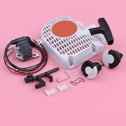 Tools Recoil Starter Ignition Coil Fuel Oil Tank Cap for Stihl MS250 025 MS230 023 MS210 021 Switch Shaft Chainsaw Replacement Part