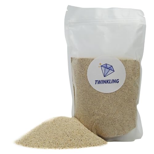 TWINKLING Silica Sand, Aquarium Sand, Horticultural Sand, Vermiculite, Coarse Sand for Plants, Fire Pit, Aquarium, Fish Tank, Resin Art, DIY Craft, Vase Filler, Home Decor, 410g/14.5oz (50-80 Mesh) - size: 50-80 Mesh