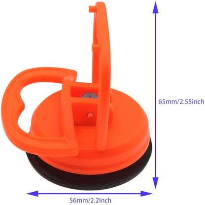 2PCS Heavy Duty Suction Cup Small Dent Puller for Car Dent Removal, Tiles, Glass, Screen and Objects Moving(Orange)