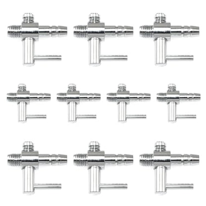 10PCS Airflow Unidirectional Threaded Control Valve Metal Valve Aquarium Air Pump Accessory AD-01A 25mm for Fish Room Air Systems for Hydroponics Aquariums and Aquaculture