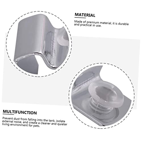 8pcs Stainless Steel Fish Tank Support Brackets for Glass Lid Easy to Install Aquarium Cover Holders and Design Support
