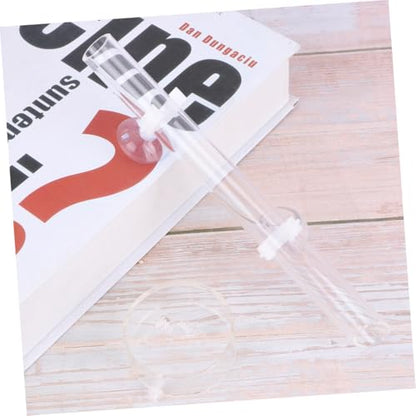 2.5x22cm Acrylic Shrimp Feeder with Bowl Fish Tank Dish Clear Glass for Shrimp