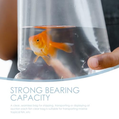 20Pcs Aquarium Oxygenated Fish Transport Bags 45X85Cm Leak-Proof Plastic Shipping Pouches for Live Fish Breeders