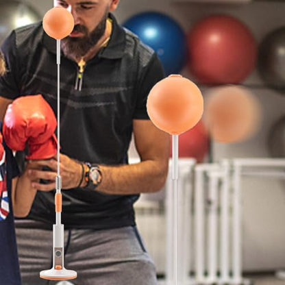 Boxing Reflex Ball Punching Bag Stand Reflex Trainer Hand-Eye Coordination | Standalone for Kids Adults Teens Home Gym Boxing Training Speed Cardio Fitness Workout Dexterity Exercise Equipment - size: 135cm