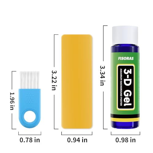 Aquarium Background Gel, 30ML(1OZ) Glue for Fish Tank with Brush and Scraper, Easy to Apply, Clearer and Brighter (2pcs) - size: 60ML