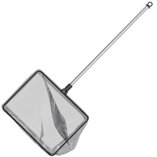 Pawfly Aquarium Fish Net with Extendable 9-24 Inch Long Handle for Betta Fish Tank Small Koi Pond and Pool