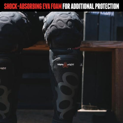Triple Eight Exoskin Shin and Whip Guard Pads – Protective Shin Guards for BMX and Mountain Biking - size: Medium