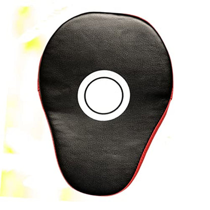 Punch Mitts 1 Pair Black PU Boxing Training Focus Pads for Muay Thai | Moderate Thickness, Strong Resistance, Unique Logo, Simple Atmosphere, Compact Hand-Held Set for Martial Arts Drills