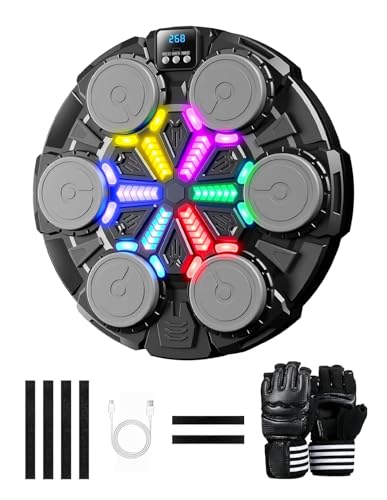 Smart Musical Boxing Machine with Gloves for Stress Relief - size: Small