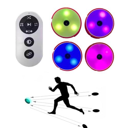 Sports Agility Lights Training Kit, Quick Response Training Lights | Sports Reaction Training Lights Speed for Athletes, Trainers & Fitness Trainers(4) - size: 4