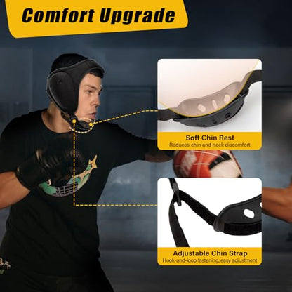 Trymaker Wrestling Headgear, Youth Wrestling Head Gear with Chin Cup | Two Size, Sorf Ear Guard, Sandwich Layer Design, Lightweight, MMA, Jiu-Jitsu, BJJ - size: M (18 1/2" - 21 1/4"), style: Black