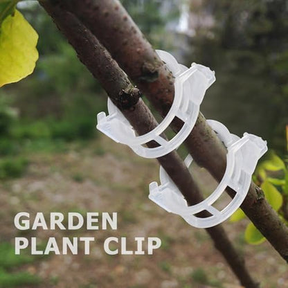 100PCS Plant Support Clips, Tomato Clips, Vine Clips for Climbing Plants to Prevent Tomatoes from Pinching or Falling Off - color: White 100pcs