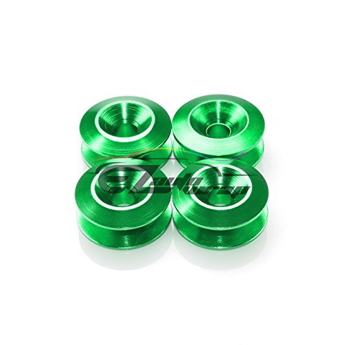 Green Bumper Quick Release Fasteners for Car Bumpers Trunk Fender Hatch Lids Kit - color: GREEN